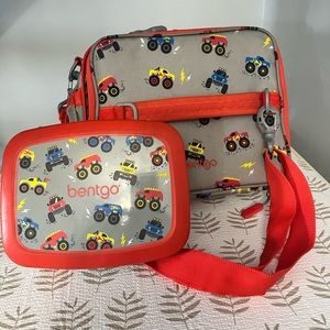 Bento Kids Prints Lunch box & Lunch bag (Trucks)